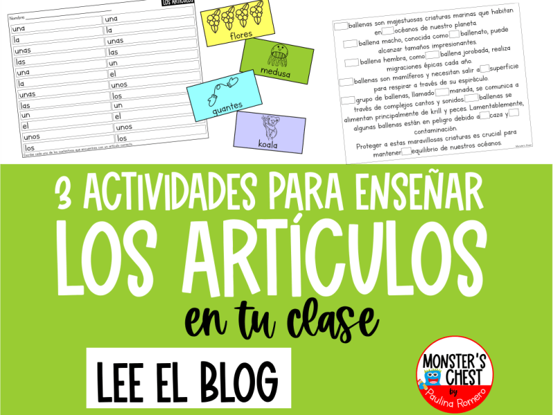 3 juegos divertidos para enseñar a usar los artículos en tu&nbsp;clase.