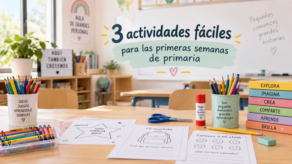 3 actividades fáciles para las primeras semanas de&nbsp;primaria